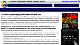 What Seoruns.ru website looked like in 2023 (1 year ago)