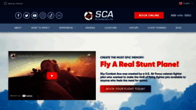 What Skycombatace.com website looked like in 2023 (1 year ago)