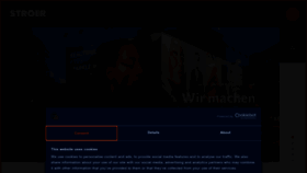 What Stroeer.com website looked like in 2023 (2 years ago)