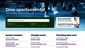 What Sporti.dk website looked like in 2023 (1 year ago)