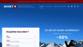 What Skiset.com website looked like in 2023 (2 years ago)