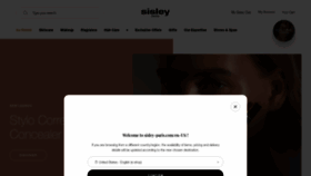 What Sisley-paris.com website looked like in 2023 (1 year ago)