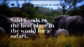 What Sabi-sands.com website looked like in 2023 (1 year ago)