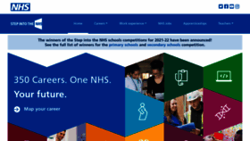 What Stepintothenhs.nhs.uk website looked like in 2023 (2 years ago)
