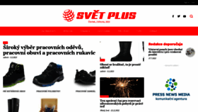 What Svetplus.cz website looked like in 2023 (1 year ago)