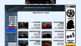 What Sportovnivozy.cz website looked like in 2023 (1 year ago)