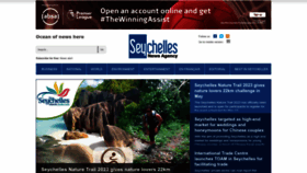 What Seychellesnewsagency.com website looked like in 2023 (1 year ago)