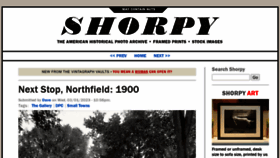 What Shorpy.com website looked like in 2023 (1 year ago)