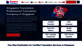 What Singaporetranslators.com website looked like in 2023 (1 year ago)