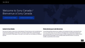 What Sony.ca website looked like in 2023 (1 year ago)