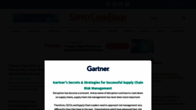 What Supplychainbrain.com website looked like in 2023 (1 year ago)