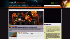 What Scifi-universe.com website looked like in 2023 (1 year ago)