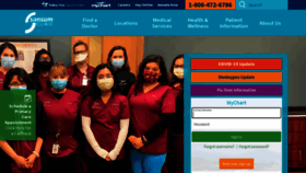 What Sansumclinic.org website looked like in 2023 (1 year ago)