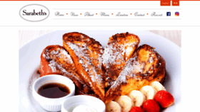 What Sarabethsrestaurants.jp website looked like in 2023 (1 year ago)
