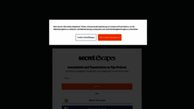 What Secretescapes.de website looked like in 2023 (1 year ago)