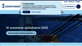 What Sjofartsverket.se website looked like in 2023 (1 year ago)