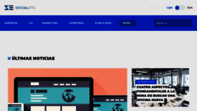 What Socialetic.com website looked like in 2023 (1 year ago)