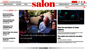 What Salon.com website looked like in 2023 (1 year ago)