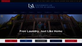 What Southalabama.edu website looked like in 2023 (1 year ago)