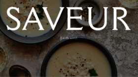 What Saveur.com website looked like in 2023 (1 year ago)