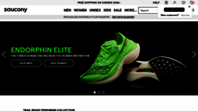 What Saucony.com website looked like in 2023 (1 year ago)