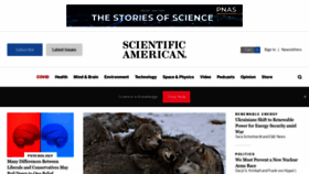 What Scientificamerican.com website looked like in 2023 (1 year ago)
