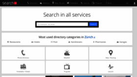 What Search.ch website looked like in 2023 (1 year ago)