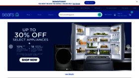 What Sears.com website looked like in 2023 (1 year ago)