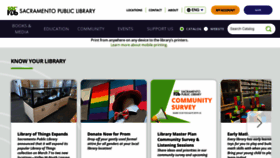 What Saclibrary.org website looked like in 2023 (1 year ago)