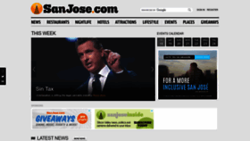 What Sanjose.com website looked like in 2023 (1 year ago)