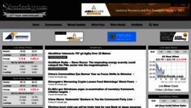 What Silverseek.com website looked like in 2023 (1 year ago)