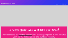 What Sharebyblog.com website looked like in 2023 (1 year ago)