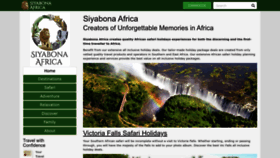 What Siyabona.com website looked like in 2023 (1 year ago)