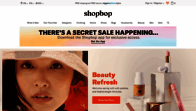 What Shopbop.com website looked like in 2023 (1 year ago)
