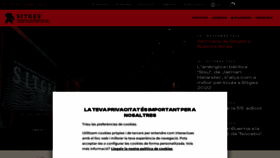 What Sitgesfilmfestival.com website looked like in 2023 (1 year ago)