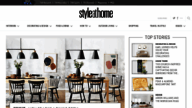 What Styleathome.com website looked like in 2023 (1 year ago)