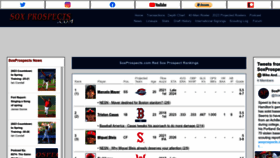What Soxprospects.com website looked like in 2023 (1 year ago)