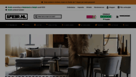 What Sfeer.nl website looked like in 2023 (1 year ago)