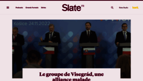 What Slate.fr website looked like in 2023 (1 year ago)