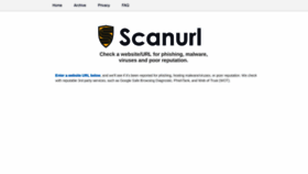 What Scanurl.net website looked like in 2023 (1 year ago)
