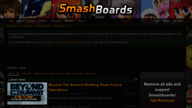 What Smashboards.com website looked like in 2023 (1 year ago)