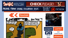 What Smbc-comics.com website looked like in 2023 (1 year ago)