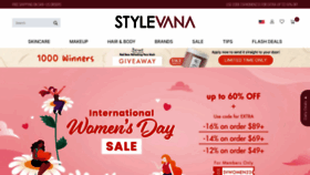 What Stylevana.com website looked like in 2023 (1 year ago)