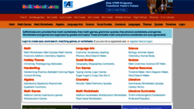 What Softschools.com website looked like in 2023 (1 year ago)