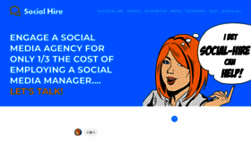 What Social-hire.com website looked like in 2023 (1 year ago)