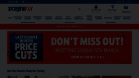 What Screwfix.ie website looked like in 2023 (1 year ago)