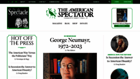 What Spectator.org website looked like in 2023 (1 year ago)