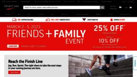 What Sportchek.ca website looked like in 2023 (1 year ago)