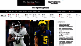 What Sportingnews.com website looked like in 2023 (1 year ago)
