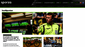 What Sporza.be website looked like in 2023 (1 year ago)
